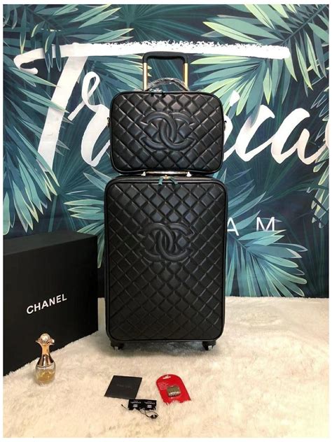 chanel trunk black|chanel pink ref.